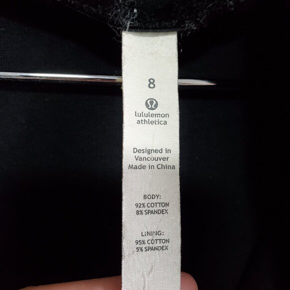 LULULEMON Savasana Wrap Cardigan Sweater Shawl Jacket Coat Purple Black Womens 8 - Picture 10 of 12